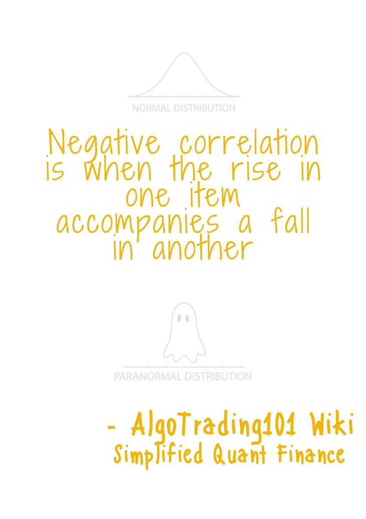 negative correlation